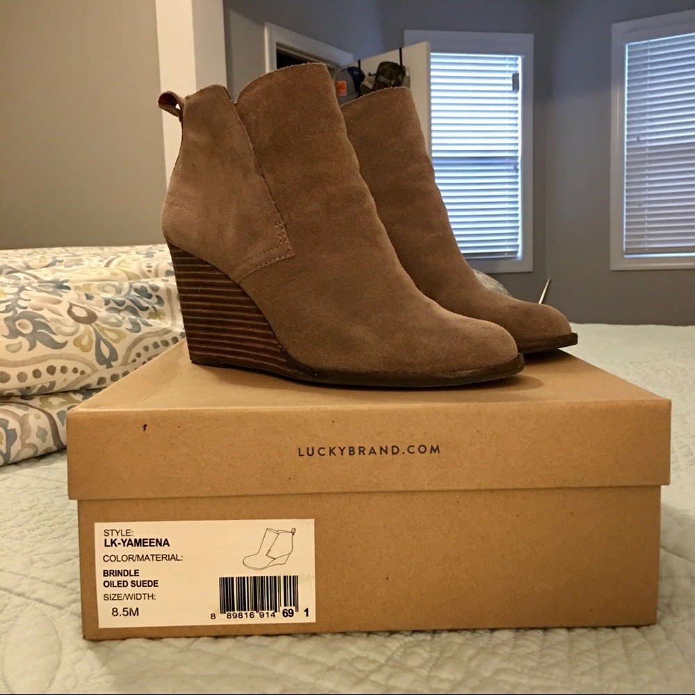 Lucky Brand Wedge Booties